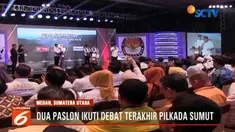 Pasangan Djarot-Sihar menyoroti penanganan sengketa lahan di Ramunia-Deli Serdang. Sebaliknya, Pasangan Edy-Musa menyinggung sengketa lahan register 40 di Padang Lawan