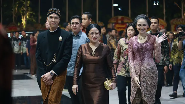 Busana Kondangan Pejabat di Ngunduh Mantu Al Ghazali dan Alyssa Daguise, dari Menpar Widi Wardhana, Annisa Pohan hingga Puan Maharani