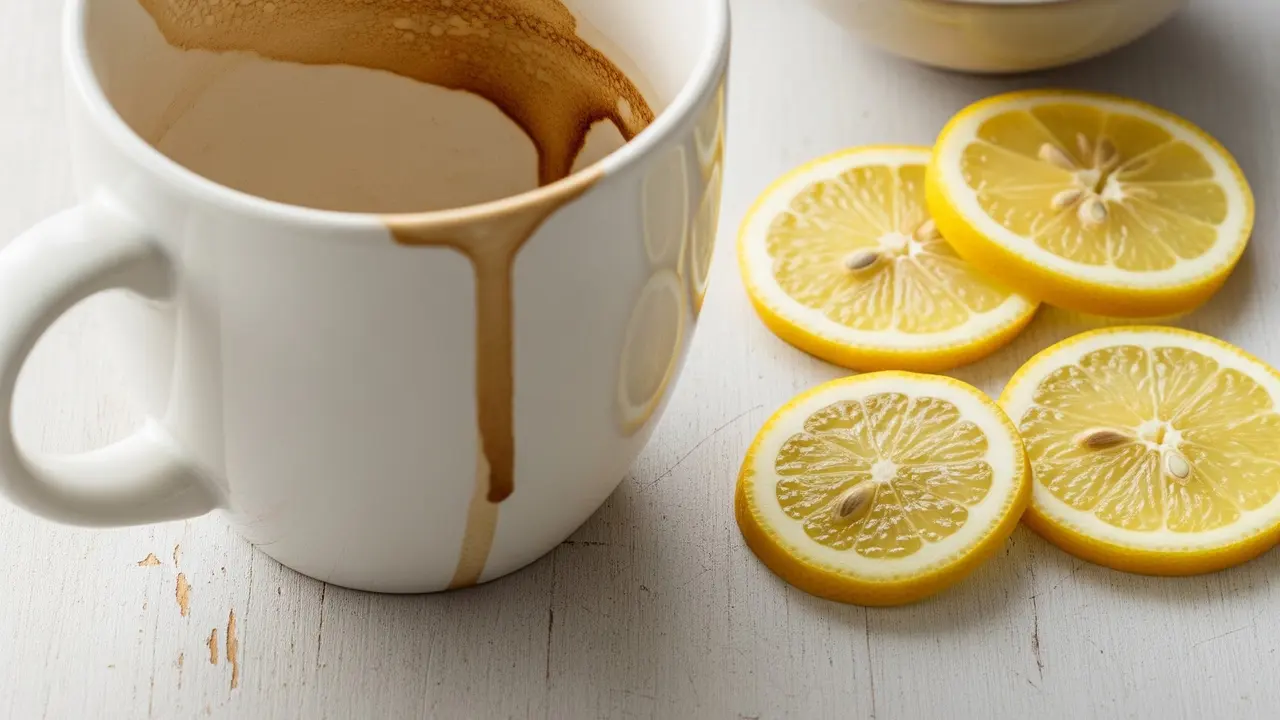 Cara Menghilangkan Noda Kopi di Cangkir Putih