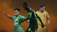 Liga 1 - Andik Vermansah, Makan Konate, Evan Dimas (Bola.com/Adreanus Titus)