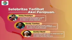 Sebelumnya sejumlah pesohor di tanah air pernah berurusan dengan hukum lantaran terlibat dalam kasus penipuan yang melibatkan kolega ataupun selebritas lainnya.