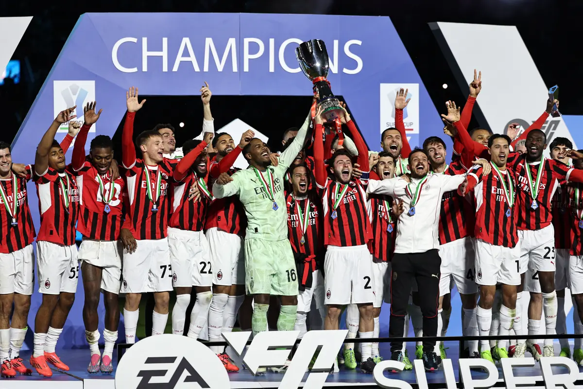 Meski Sempat tertinggal 0-2, AC Milan Berhasil Kalahkan Inter Milan dengan Epic Comeback di Final Piala Super Italia 2024