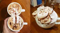 Latte Art Ini Memiliki Bentuk yang Bikin Gemas, Sayang Untuk Diminum. (Sumber: Twitter/george_10g)