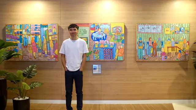 Cerita Oliver Wihardja, Seniman Autisme yang Jalani Terapi dengan Melukis. Foto: UNIQLO.
