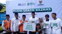 Pelepasan program mudik gratis Baznas. (Liputan6.com/Farrel Bima Haryomukti)