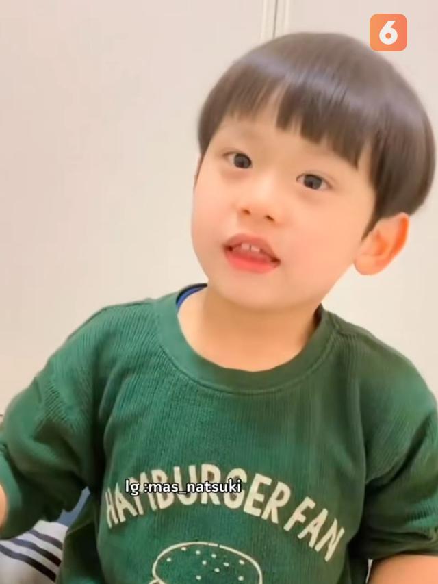 Aksi Lucu Anak Jepang Keturunan Tulungagung Ini Bikin Gemes Warganet.