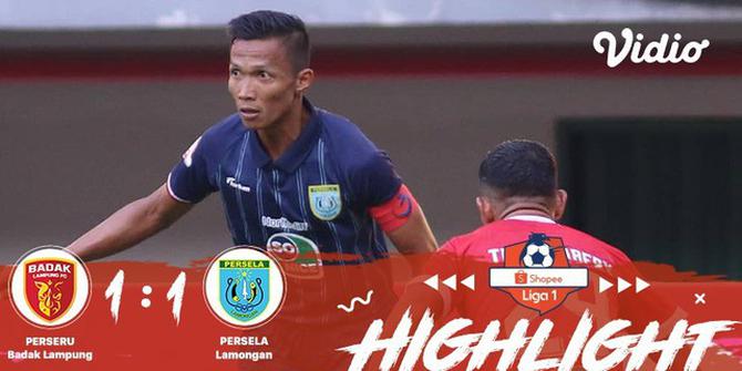 VIDEO: Highlights Liga 1 2019, Badak Lampung Vs Persela 1-1