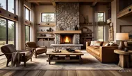 Desain Rumah Rustic Modern 2025/AI