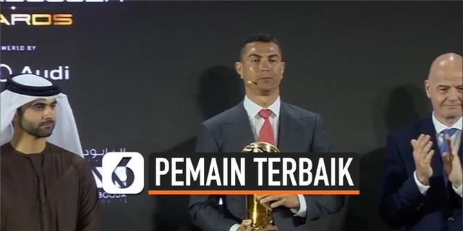 VIDEO: Cristiano Ronaldo Raih Penghargaan 'Pemain Terbaik Abad Ini' Kalahkan Lionel Messi