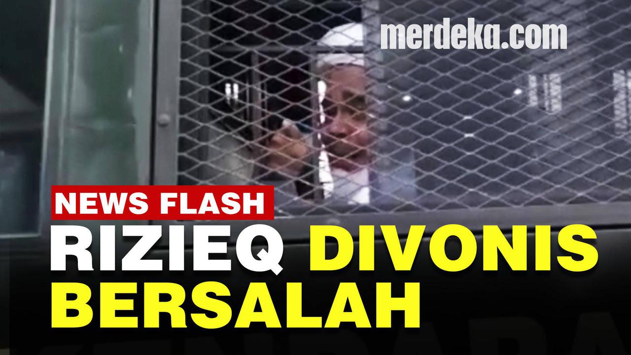VIDEO : Hakim Vonis Rizieq Shihab 4 Tahun Penjara Dalam Kasus Tes Swab RS Ummi