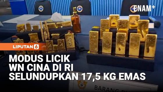 Modus Licik WN Cina Selundupkan 17,5 Kg Emas di RI, Disembunyikan di Koper & Mi Instan