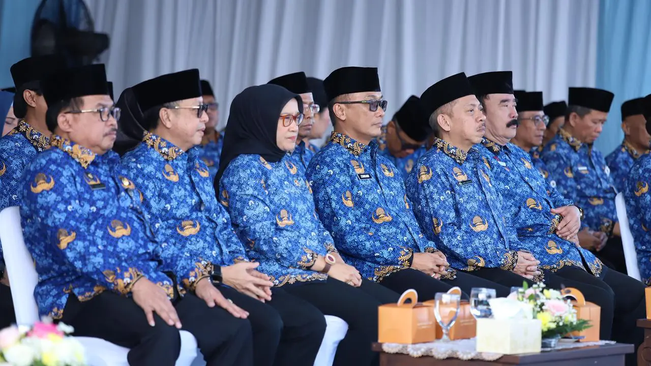 Peringatan HUT ke-54 Korps Pegawai Republik Indonesia (Korpri) di lapangan Monas Jakarta. (Dok BKN)