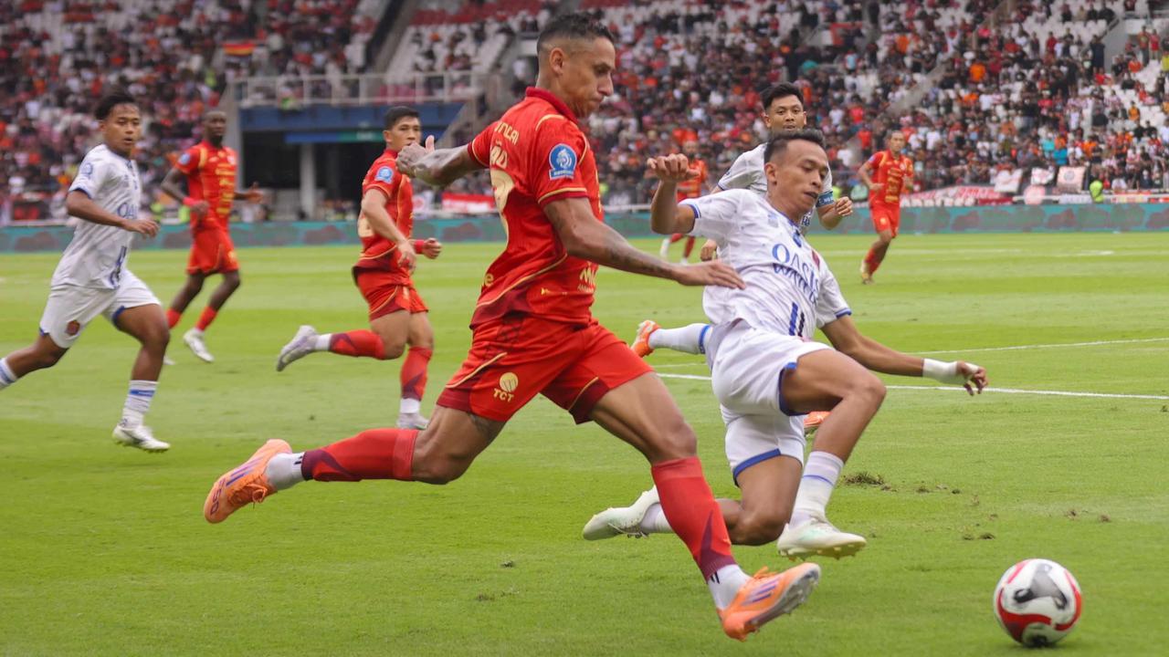 FOTO: Persija Jakarta Menang Dua Gol Tanpa Balas atas Persijap Jepara