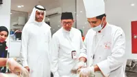 Menteri Agama yang juga Amirul Hajj memantau katering jemaah calon haji Indonesia. (www.kemenag.go.id)