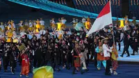 Kontingen Indonesia di Opening Ceremony Asian Games 2022. (Bola.com/Dok.NOC Indonesia).