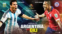 Argentina vs Cili (Liputan6.com/Abdillah)