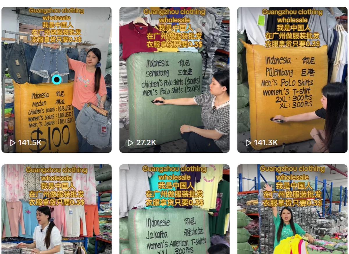 akun tiktok impor baju china