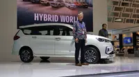 PT Suzuki Indomobil Sales (SIS) turut meramaikan gelaran Gaikindo Indonesia International Auto Show atau GIIAS 2023. (Liputan6.com/Septian Pamungkas)