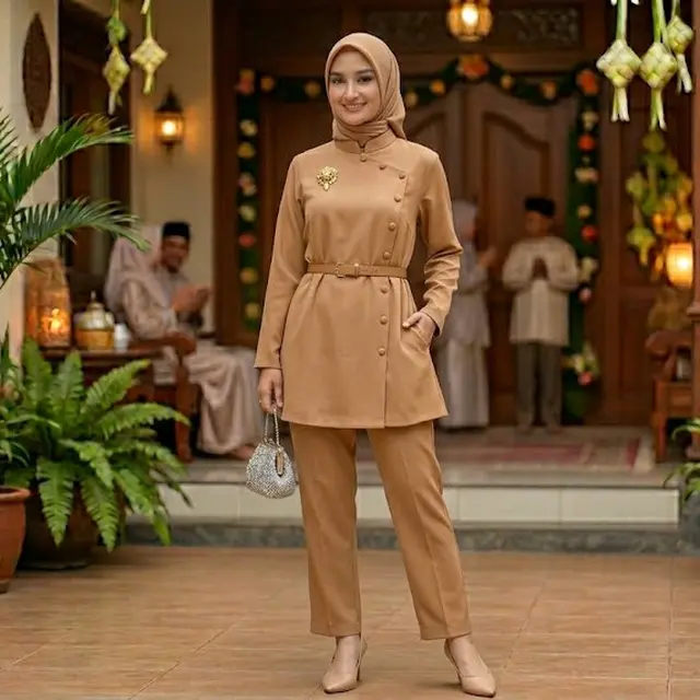 Set Celana dan Blouse untuk Lebaran 2026