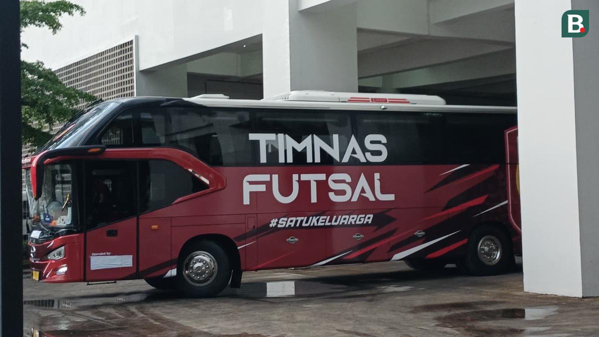 Melihat Lebih Dekat Bus Timnas Futsal Indonesia di Piala Asia Futsal 2026: Dominan Merah yang Garang