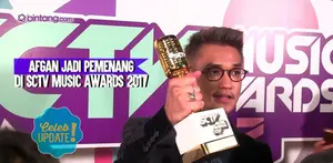Afgan Syahreza jadi pemenang Penyanyi Solo Pria Paling Ngetop di SCTV Music Awards 2017.
