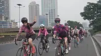 Sebarkan Semangat Ageless Limitless di Ajang Komunitas Sepeda WCC Jakarta.&nbsp; foto: istimewa
&nbsp;