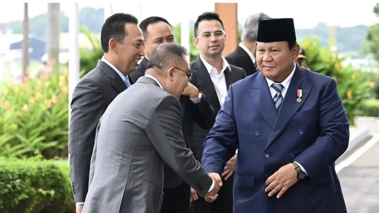 Presiden Prabowo Subianto di Pangkalan TNI AU Halim Perdanakusuma.