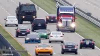 Serunya Rombongan Mobil Autobots Melawan Arah di Transformers 4