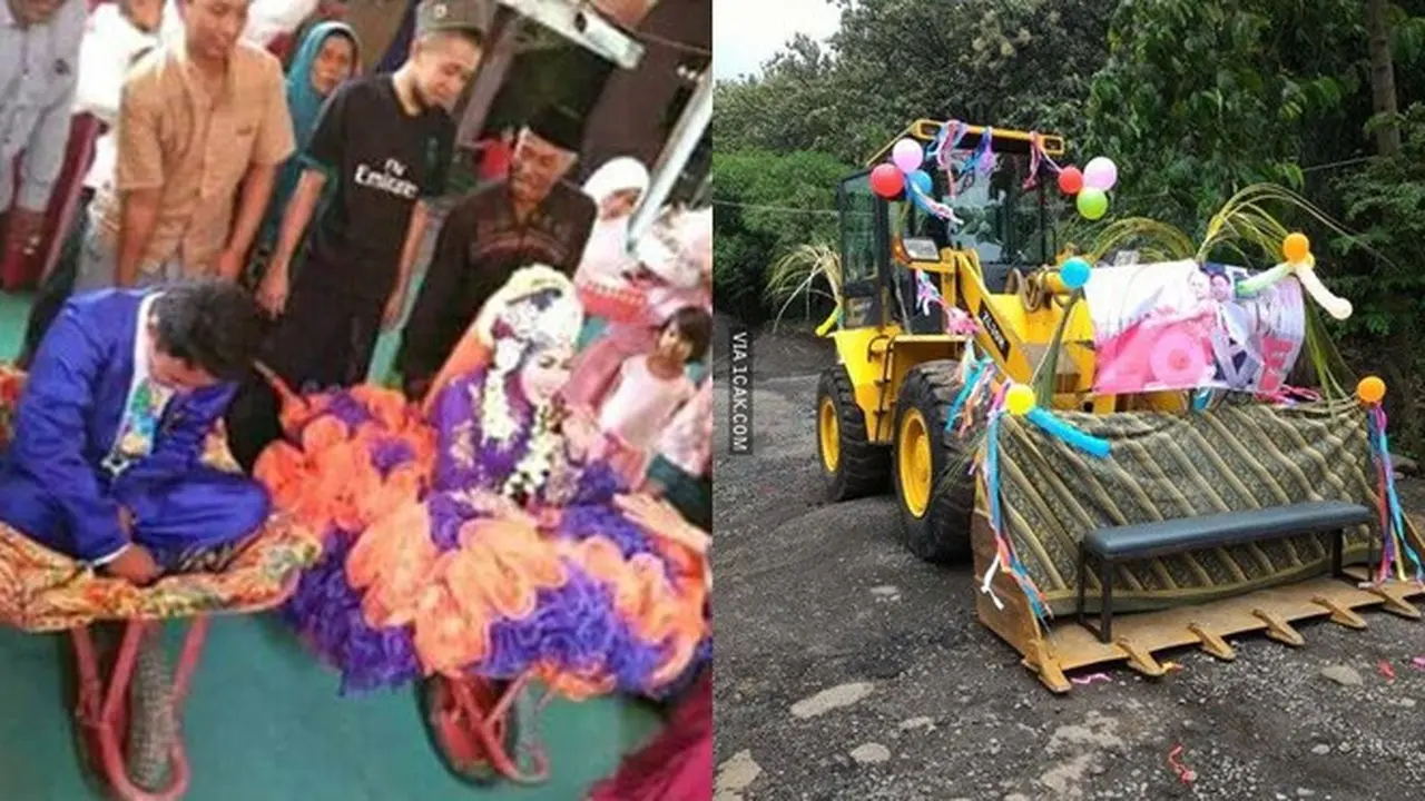 6 Kendaraan Pengantin Antimainstream Ini Bikin Geleng Kepala