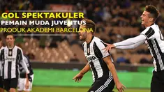 Carlos Blanco pemain Juventus U-19 yang dibeli dari tim Barcelona yunior mencetak gol spektakuler dari tengah lapangan saat melawan Melbourne Victory di turnamen pra musim ICC 2016.