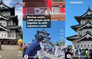 Unik, 1.800 Warga Jepang Gotong Royong Tarik Kastel 360 Ton