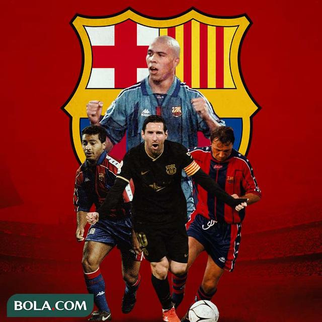 Barcelona - Ronaldo Nazario, Romario, Lionel Messi, Hristo Stoichkov