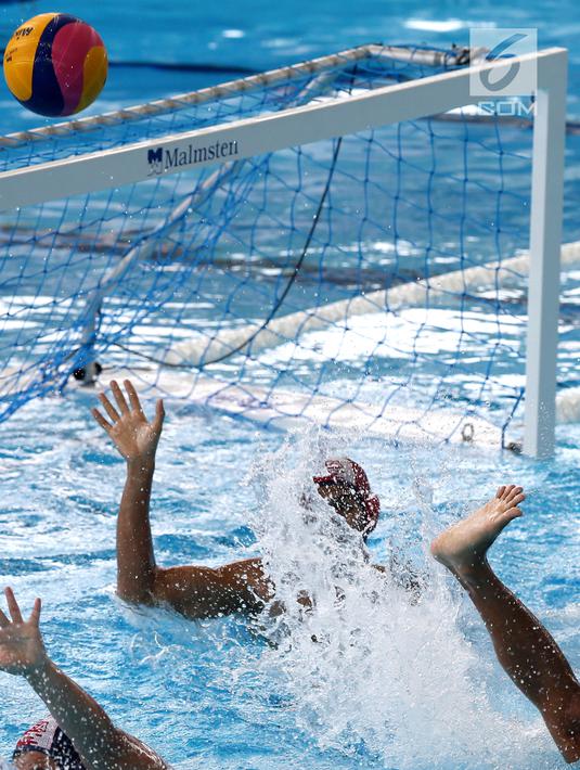 Dalam pertandingan tersebut Korea Selatan unggul atas Indonesia dengan skor 15-7. (Liputan6.com/Fery Pradolo)
