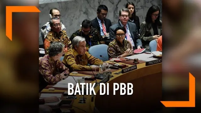 Ada suasana berbeda di sidang Dewan Keamanan PBB kali ini. Suasana Indonesia sangat terasa, karena perwakilan negara lain banyak yang memakai batik.