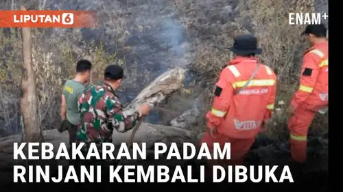 VIDEO: Kebakaran Padam, Jalur Pendakian Gunung Rinjani Kembali Dibuka