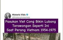 Pasukan Viet Cong Bikin Lubang Terowongan Seperti Ini Saat Perang Vietnam 1954-1975