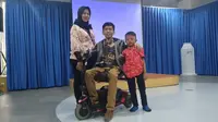 Keluarga inklusif Rina, Anto, dan Kenzi di Jakarta Pusat (3/12/2019).