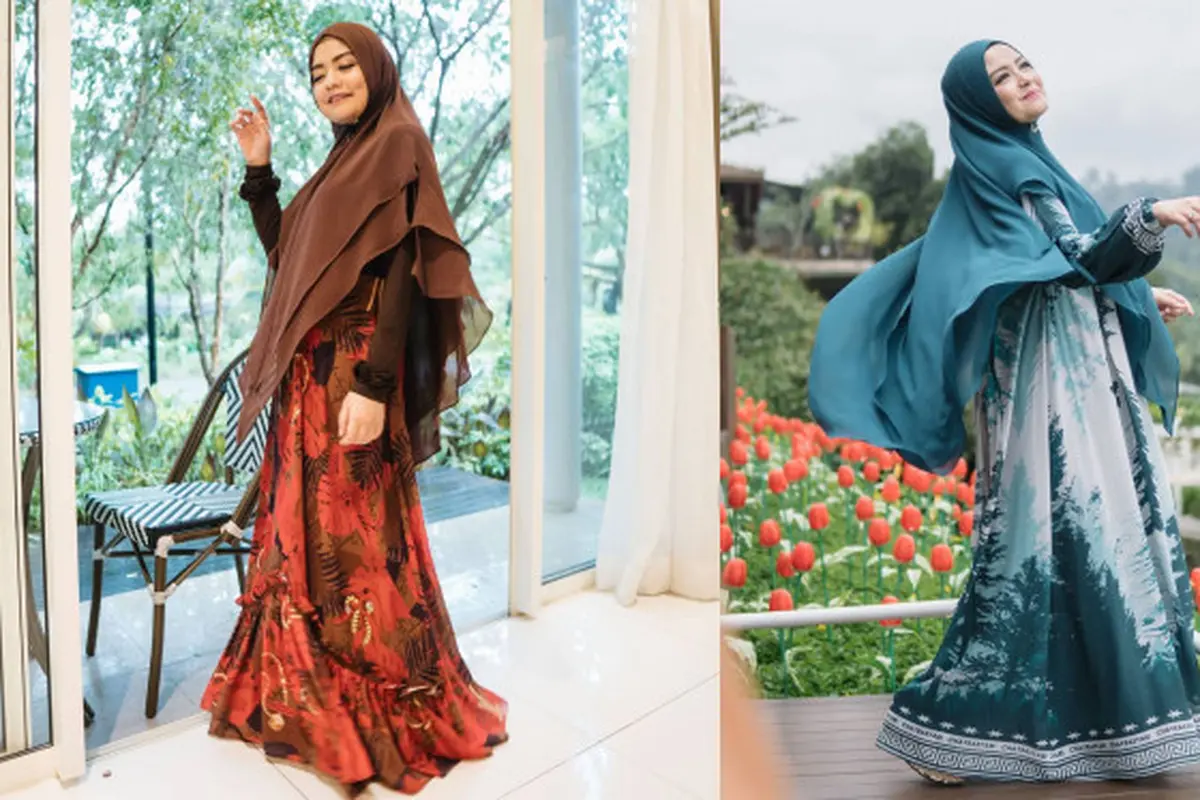 Potret Tika Eks T2 Kenakan Baju Gamis, Bisa Jadi Inspirasi
