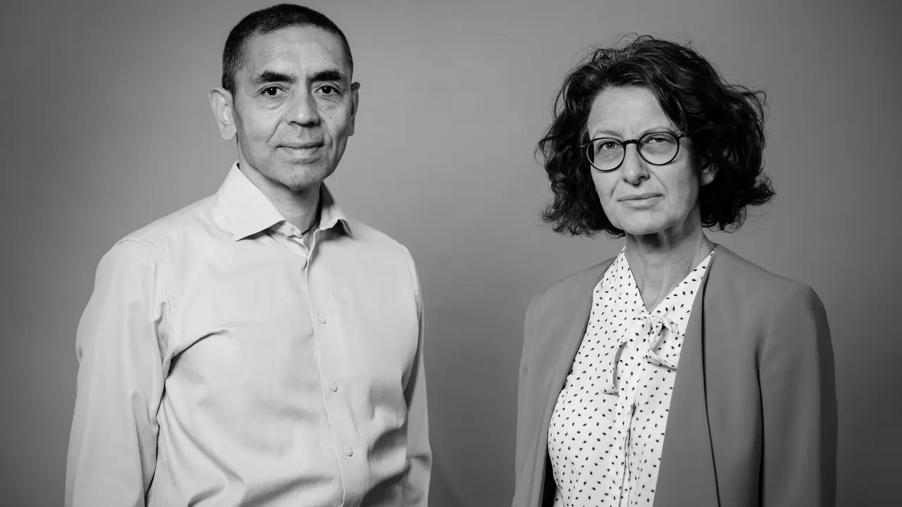 Dr Ugur Sahin dan istrinya, Dr Ozlem Tureci