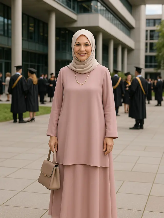 Model Gamis yang Cocok untuk Ibu yang Menghadiri Wisuda Anaknya