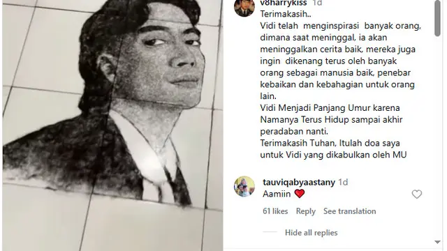Postingan Ayah Vidi Aldiano Usai Putranya Berpulang