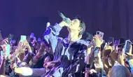 Konser B.I dalam tur Asia bertajuk HYPE UP di The Kasablanka Hall, Jakarta pada Sabtu, 15 Juni 2024. (Jihan Rafifah/ Liputan6.com)