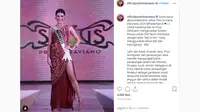 Puteri Indonesia 2019, Frederika Cull bakal berlaga di Miss Universe 2019. (dok. Instagram @officialputeriindonesia/https://www.instagram.com/p/B5CgvfPFWde/Putu Elmira)