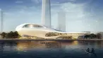 Salah satu usulan desain konsep Lucas Museum dengan lokasi di Treasure Island di San Francisco, AS (1/3). Lucas Museum nantinya akan menampilkan koleksi seni pribadi sang pembuat film legendaris, George Lucas. (Lucas Museum of Narrative Art via AP)
