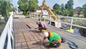 Polda Riau Rampungkan Pembangunan 110 Jembatan Merah Putih Presisi