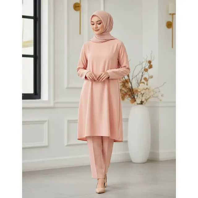 Baju Lebaran Setelan Tunik dan Celana