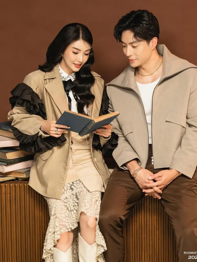 Bak Adegan K-Drama, Sarwendah dan Giorgino Antonio Tampil Serasi dalam Pemotretan Elegan dengan Gaya Layering