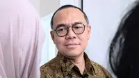 Direktur Pelayanan Kesehatan Kelompok Rentan Kementerian Kesehatan (Kemenkes RI), dr. Imran Pambudi, MPHM., soal caregiver lansia dalam temu media bersama Perhimpunan Dokter Spesialis Penyakit Dalam Indonesia (PAPDI), di Jakarta Pusat, Rabu (9/7/2025). Foto: Liputan6.com/Ade Nasihudin.