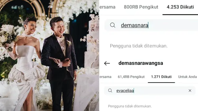 Eva Celia dan Demas Narawangsa saling unfollow di Instagram