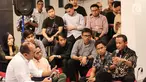 Direktur Penggalangan Pemilih Muda TKN Jokowi-Amin, Bahlil Lahadalia saat menjadi pembicara pada talkshow Kamis Kerja di Hub 86 Jakarta, Kamis (10/1). Talkshow mengusung tema Bisnis Tanpa Hutang, Emang Mungkin? (Liputan6.com/Fery Pradolo)